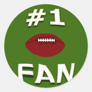 #1 Football Ventilator Ronde Sticker