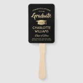 1 Foto Afstuderen gecomprimeerd Modern Black en Go Handwaaier (Voorkant)