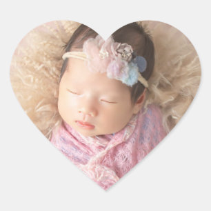 1 Foto Baby Hart Sticker