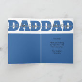 1 foto Ik hou van je pap Vaderdag Kaart (Binnen)