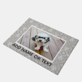 1 Foto met Farmhouse Tile Pattern en Text Deurmat (Schuin)