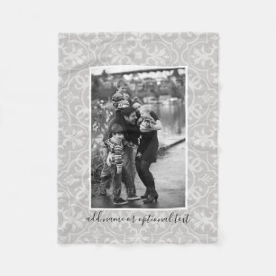 1 Foto met Farmhouse Tile Pattern en Text Fleece Deken