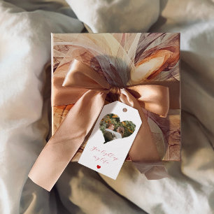 1 Foto Valentijnsdag Romantische quote Hart Cadeaulabel