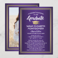 1 Foto Virtual Graduation Party Paars Gold White