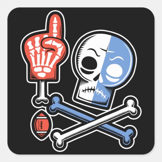 #1 Fubo Juju Vierkante Sticker (Voorkant)