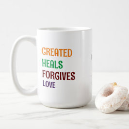 " 1 GOD 1 KONING GOD HEEFT MIJ ONTWORPEN" Latte Mo Koffiemok