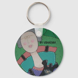 #1 Grandma key chain Sleutelhanger