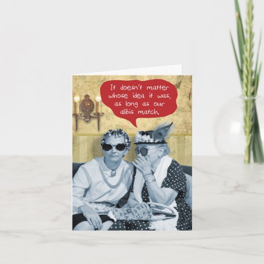 1 Grappige Gelukkige Verjaardag - Bijpassende Alib Feestdagen Kaart (Voorkant)