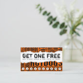 1 gratis HOT DOG Klantenkaartje (Staand voorkant)