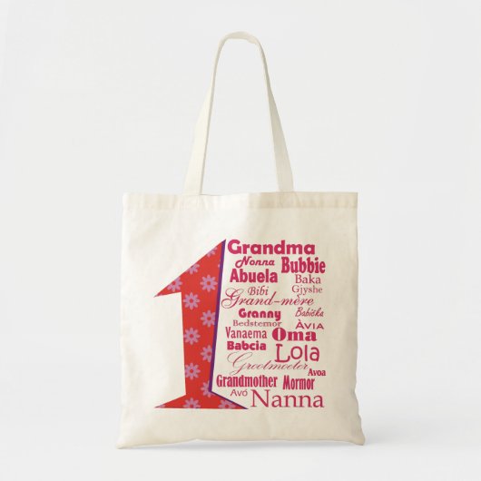 #1 Grootmoeder Tote Bag (Voorkant)