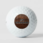 #1 Grootvaders Leer-look Golfballen (Voorkant)
