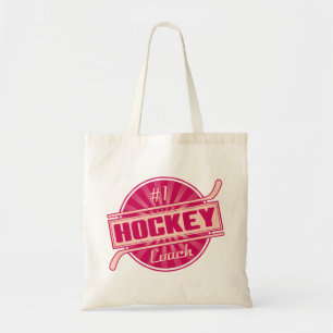 #1 Hockey Coach Tote Bag