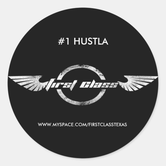 #1 Hustla sticker (Voorkant)