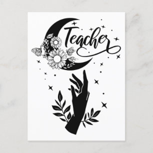1- Inspirerend leraar sjirt, minimalistische leraa Briefkaart