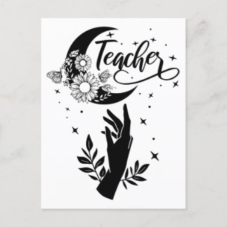 1- Inspirerend leraar sjirt, minimalistische leraa Briefkaart