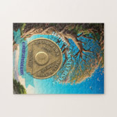 1 Jaar AA Jubileum Munt Boom van het Leven Legpuzzel (Horizontaal)