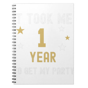 1 jaar dat het me mijn vaderdag Jubileum bracht Notitieboek