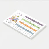 1 jaar levering van Kinder aangepaste schema belon Post-it® Notes (Schuin)