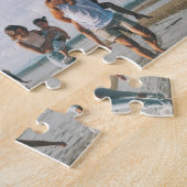 1 jaar nuchter, 4 fotocollage, aangepaste naam legpuzzel (Zijkant)