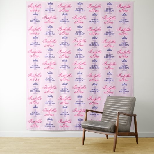 1 jaar oude achtergrondstap en herhaal deze stap wandkleed (In situ)