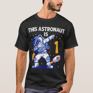 1 jaar oude Astronaut Space Planet 1st Birthday Bo T-shirt