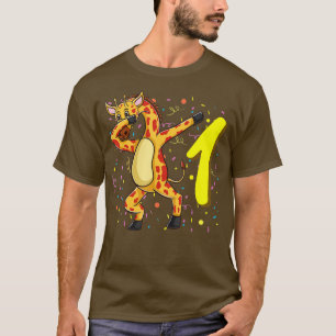 1 jaar oude Giraffe verjaardag T-shirt