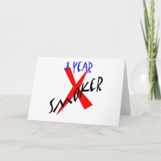 1 jaar Rood Ex-roker Kaart
