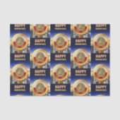 1 Jaar Sober Jubileum Munt Jubileum Tissuepapier (Voorkant)