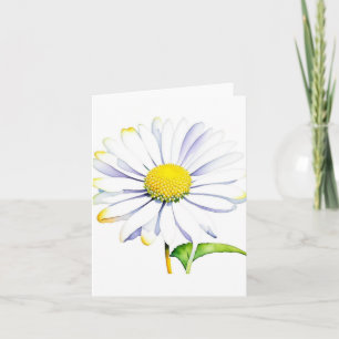 1 januari Daisy Day D - Waterverven & Pen Kaart