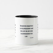 1 Jean 3:4 KJV Verse Bible Mug à deux tons (Centre)