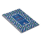 1 Jean 4:18 Carnet à motifs floraux bleu mousseux (Côté Droit)