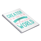 1 Jean 4:4 Bible Verse Carnet chrétien (Côté Droit)