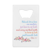 1 Jean 4:7 Verset biblique Texte arc-en-ciel (Dos)