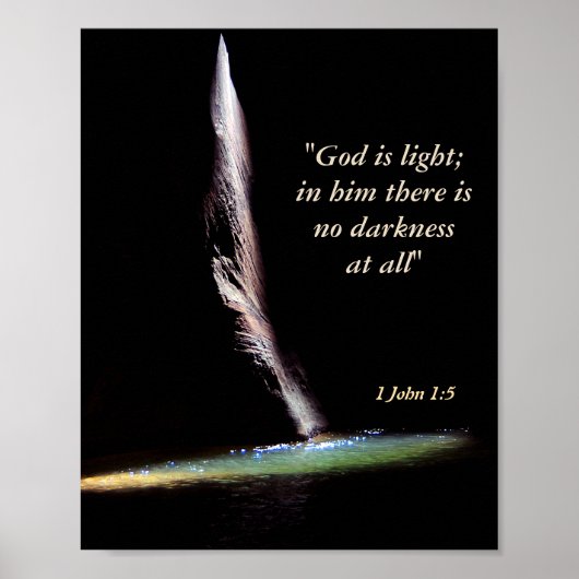 1 Johannes 1:5 Poster (Voorkant)