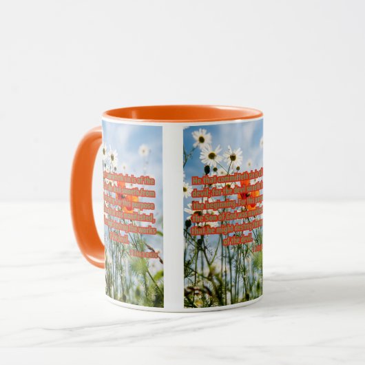 1 Johannes 3:8 KJV Bijbel Schrift afbeelding tweek Mok (Voorkant links)