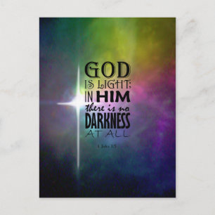 1 John 1:5 Briefkaart