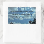 1 John 1:9 Rechthoekige Sticker (Tas)