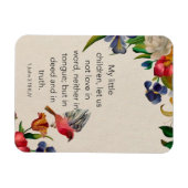 1 John 3:18 KJV Magnet photo flexible (Horizontal)