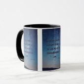 1 John 3:4 KJV Bijbel Verse Pic Two-Tone Mok (Voorkant links)