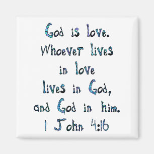 1 John 4:16 Magneet
