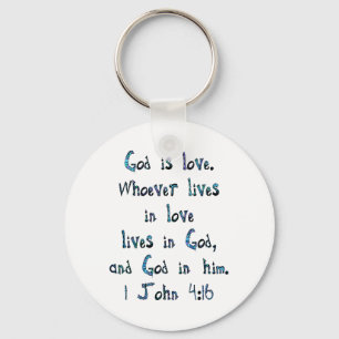 1 John 4:16 Sleutelhanger