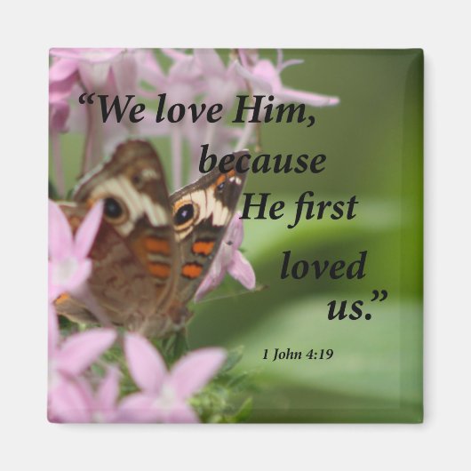 1 John 4:19 Magneet (Voorkant)