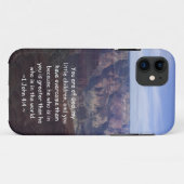 1 John 4:4 Case-Mate iPhone Case (Achterkant (horizontaal))