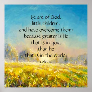 1 John 4:4 Poster