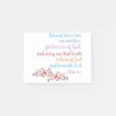 1 John 4:7 Bijbeltekst Verse regenboog Post-it® Notes (Voorkant)