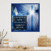 1 John 5:12 Poster (Keuken)