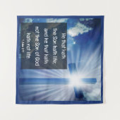 1 John 5:12 Wandkleed (Voorkant (horizontaal))