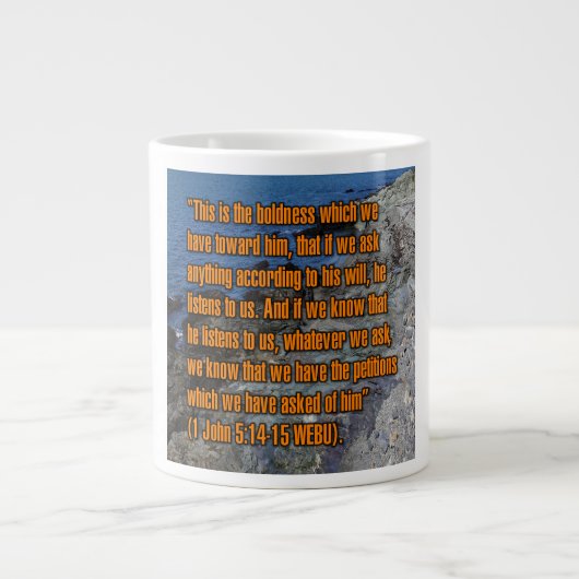 1 John 5:14-15 WEBU Mug (Devant)