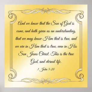 1 John 5:20 Poster
