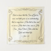 1 John 5:20 Wandkleed (Voorkant)